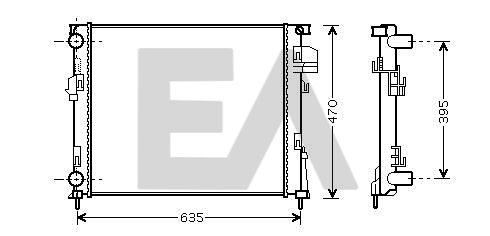 31R60135 EACLIMA Радиатор, охлаждение двигателя