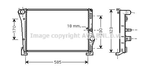 LC2088 AVA QUALITY COOLING Радиатор, охлаждение двигателя