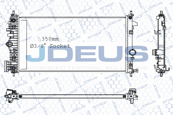 M0201120 JDEUS Радиатор, охлаждение двигателя