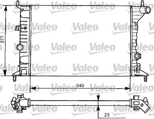 731525 VALEO Радиатор, охлаждение двигателя