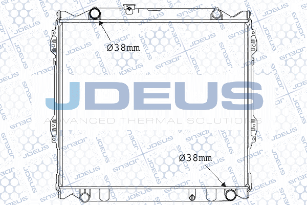 M0280440 JDEUS Радиатор, охлаждение двигателя