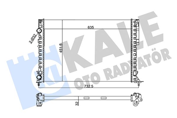 162600 KALE OTO RADYATÖR Радиатор, охлаждение двигателя