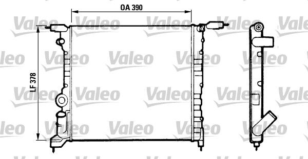 816657 VALEO Радиатор, охлаждение двигателя