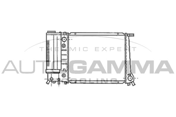 102898 AUTOGAMMA Радиатор, охлаждение двигателя