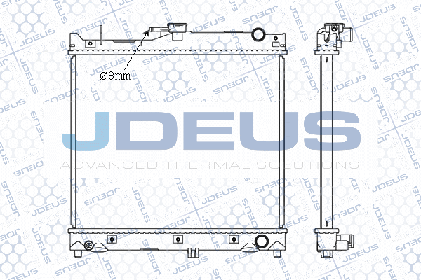 M0420160 JDEUS Радиатор, охлаждение двигателя