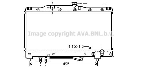 TO2205 AVA QUALITY COOLING Радиатор, охлаждение двигателя