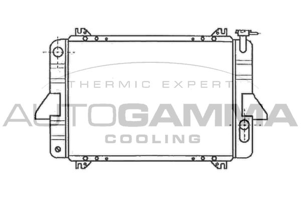 102189 AUTOGAMMA Радиатор, охлаждение двигателя
