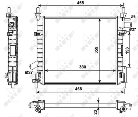 WG1722789 WILMINK GROUP Радиатор, охлаждение двигателя