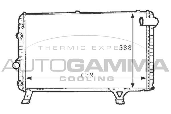 101236 AUTOGAMMA Радиатор, охлаждение двигателя