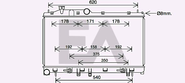 31R68052 EACLIMA Радиатор, охлаждение двигателя