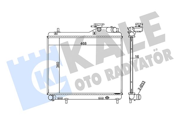358200 KALE OTO RADYATÖR Радиатор, охлаждение двигателя