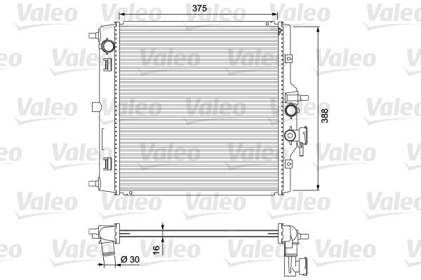 701732 VALEO Радиатор, охлаждение двигателя