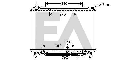 31R54118 EACLIMA Радиатор, охлаждение двигателя