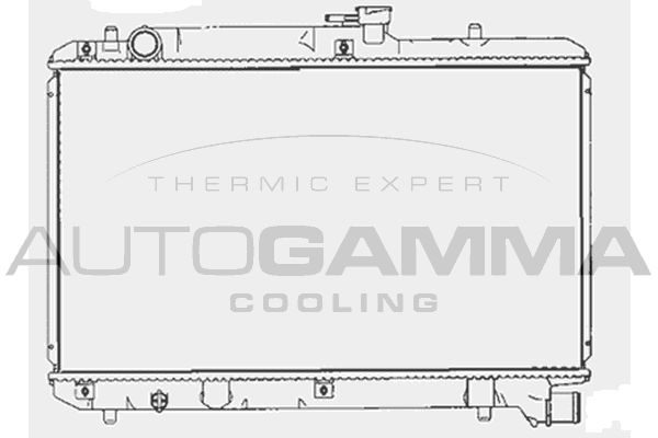 102324 AUTOGAMMA Радиатор, охлаждение двигателя