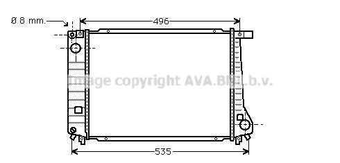 BW2086D AVA QUALITY COOLING Радиатор, охлаждение двигателя