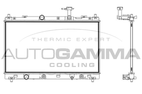 107847 AUTOGAMMA Радиатор, охлаждение двигателя