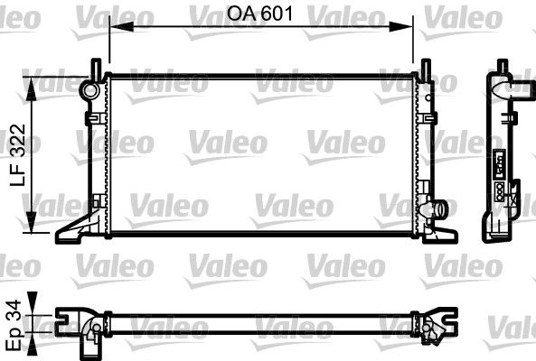 731595 VALEO Радиатор, охлаждение двигателя