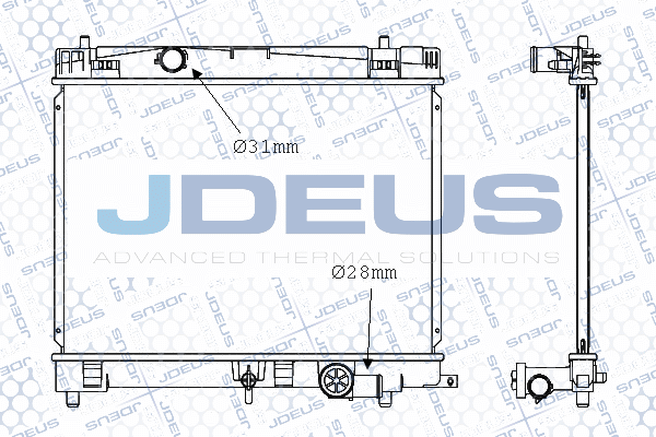 028M84 JDEUS Радиатор, охлаждение двигателя