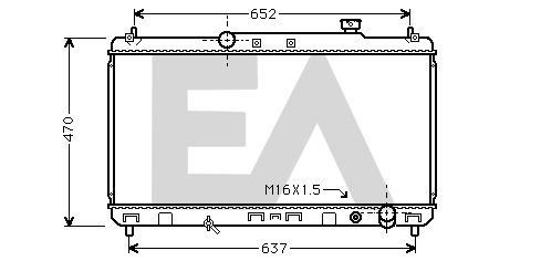 31R71116 EACLIMA Радиатор, охлаждение двигателя