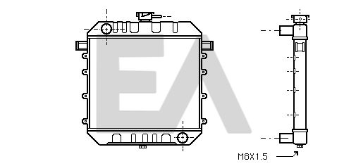 31R54016 EACLIMA Радиатор, охлаждение двигателя