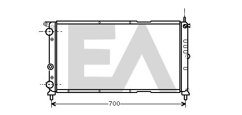 31R25087 EACLIMA Радиатор, охлаждение двигателя