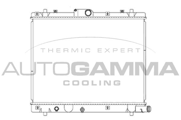 107283 AUTOGAMMA Радиатор, охлаждение двигателя