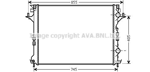 RTA2421 AVA QUALITY COOLING Радиатор, охлаждение двигателя