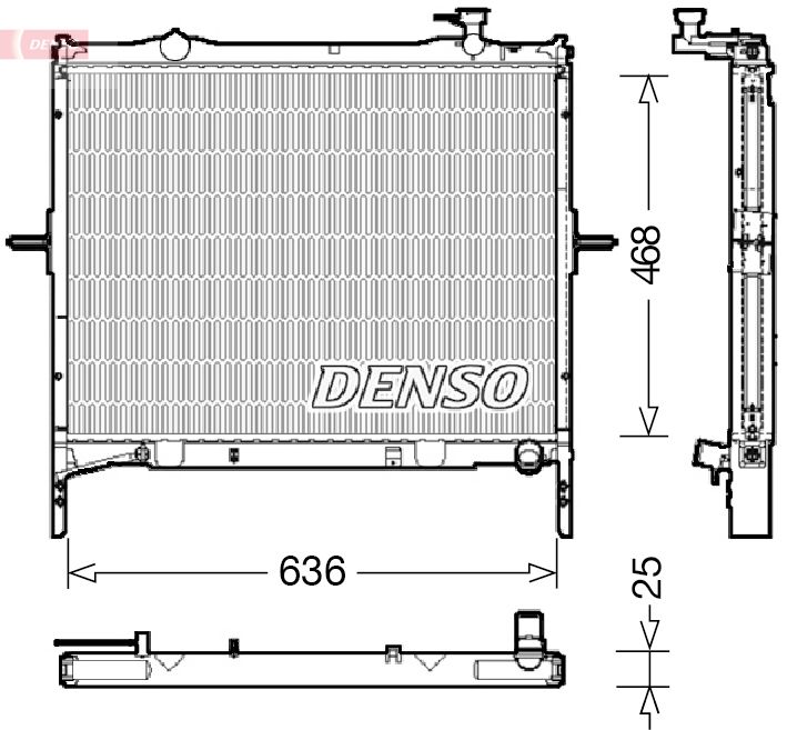 DRM43001 DENSO Радиатор, охлаждение двигателя