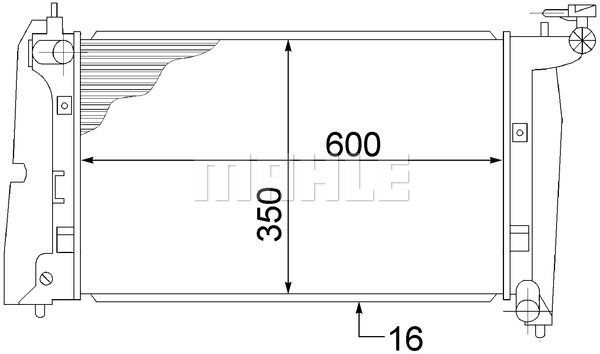 CR1526000S MAHLE Радиатор, охлаждение двигателя