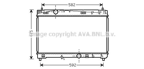 TO2489 AVA QUALITY COOLING Радиатор, охлаждение двигателя