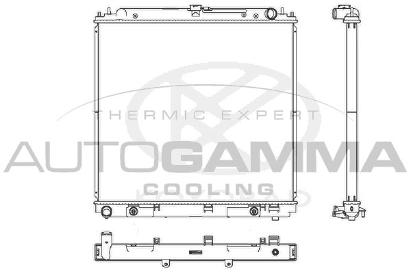 107650 AUTOGAMMA Радиатор, охлаждение двигателя