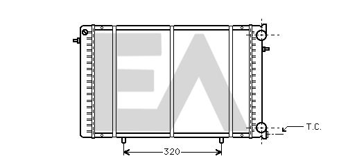 31R60054 EACLIMA Радиатор, охлаждение двигателя