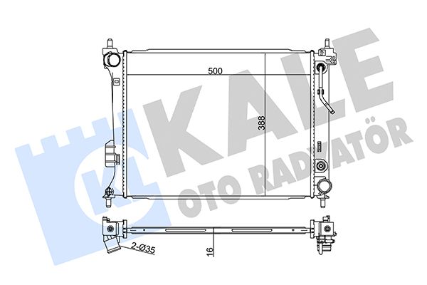 358500 KALE OTO RADYATÖR Радиатор, охлаждение двигателя