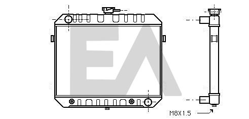 31R54095 EACLIMA Радиатор, охлаждение двигателя