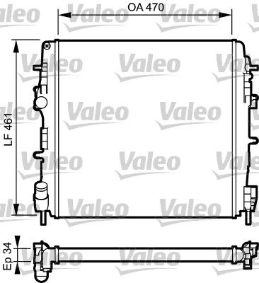 732687 VALEO Радиатор, охлаждение двигателя