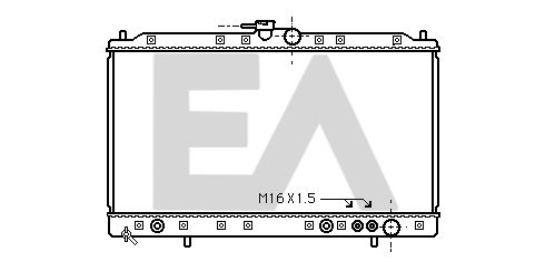 31R51036 EACLIMA Радиатор, охлаждение двигателя