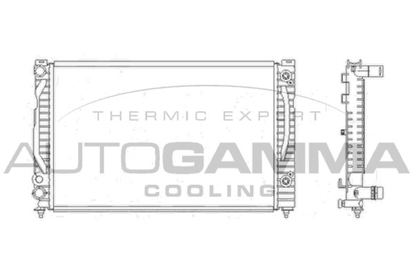103864 AUTOGAMMA Радиатор, охлаждение двигателя