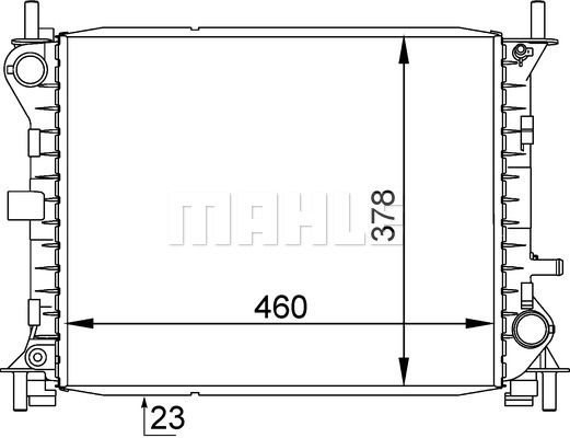 CR1136000S MAHLE Радиатор, охлаждение двигателя