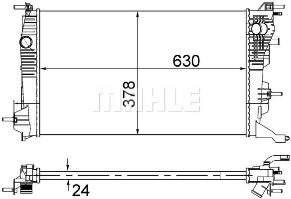 WG2184052 WILMINK GROUP Радиатор, охлаждение двигателя