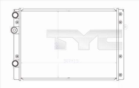 7370038 TYC Радиатор, охлаждение двигателя