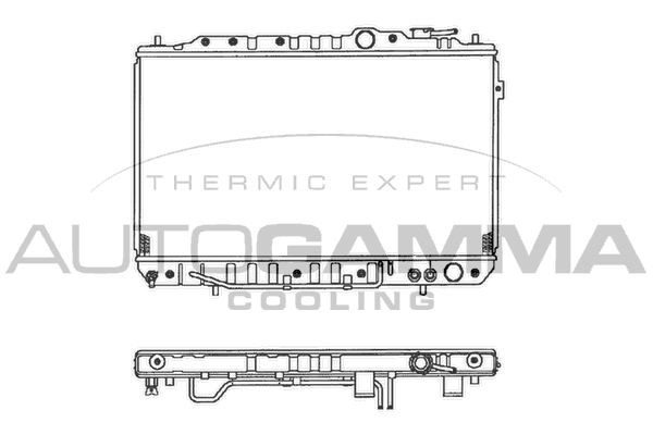 101205 AUTOGAMMA Радиатор, охлаждение двигателя