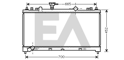 31R52102 EACLIMA Радиатор, охлаждение двигателя