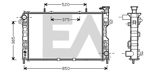 31R12032 EACLIMA Радиатор, охлаждение двигателя