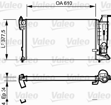 730984 VALEO Радиатор, охлаждение двигателя