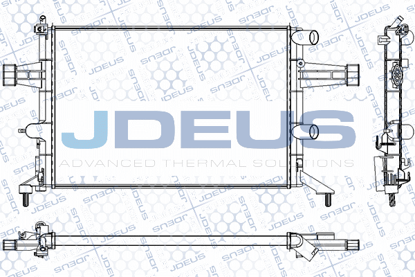 RA0200740 JDEUS Радиатор, охлаждение двигателя