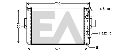 31R30011 EACLIMA Радиатор, охлаждение двигателя