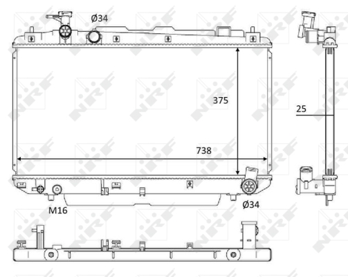 WG1723482 WILMINK GROUP Радиатор, охлаждение двигателя