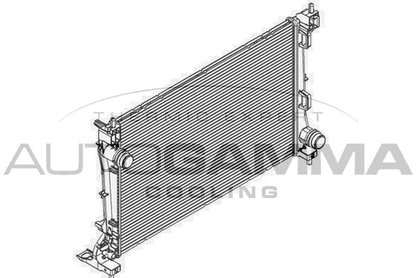 107541 AUTOGAMMA Радиатор, охлаждение двигателя
