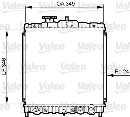 731458 VALEO Радиатор, охлаждение двигателя