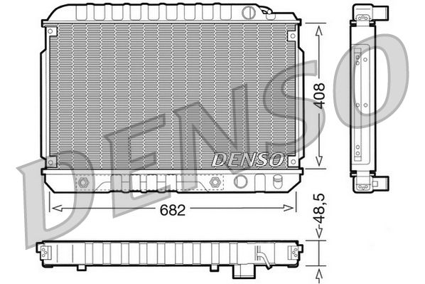 DRM17003 DENSO Радиатор, охлаждение двигателя